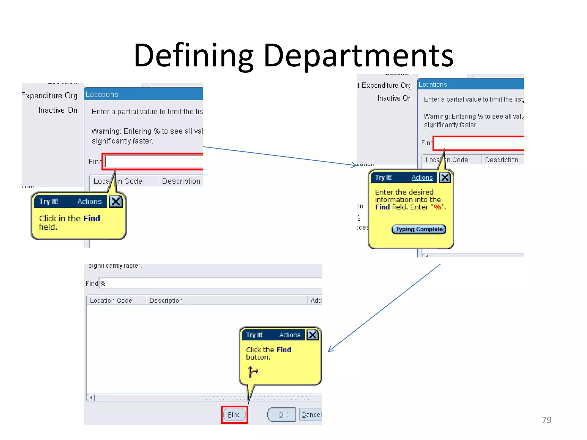 Defining Departments




                       79
 
