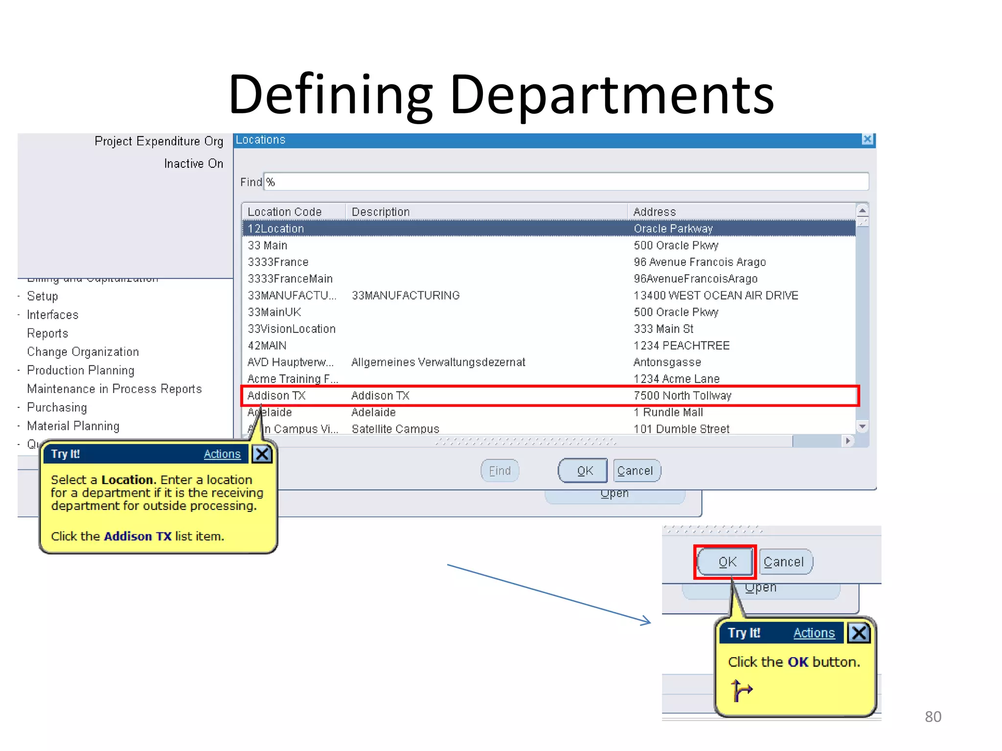 Defining Departments




                       80
 