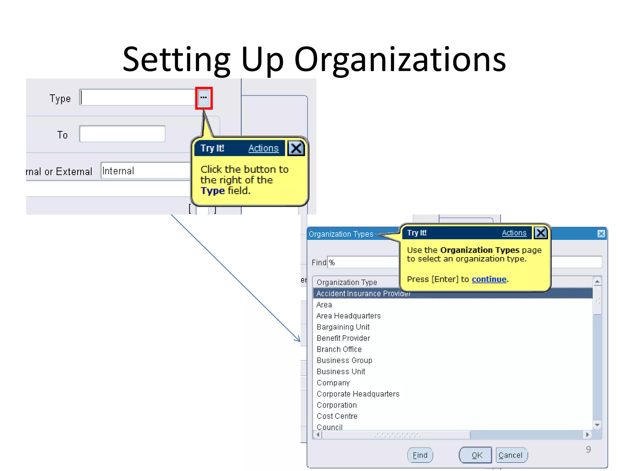 Setting Up Organizations




                           9
 