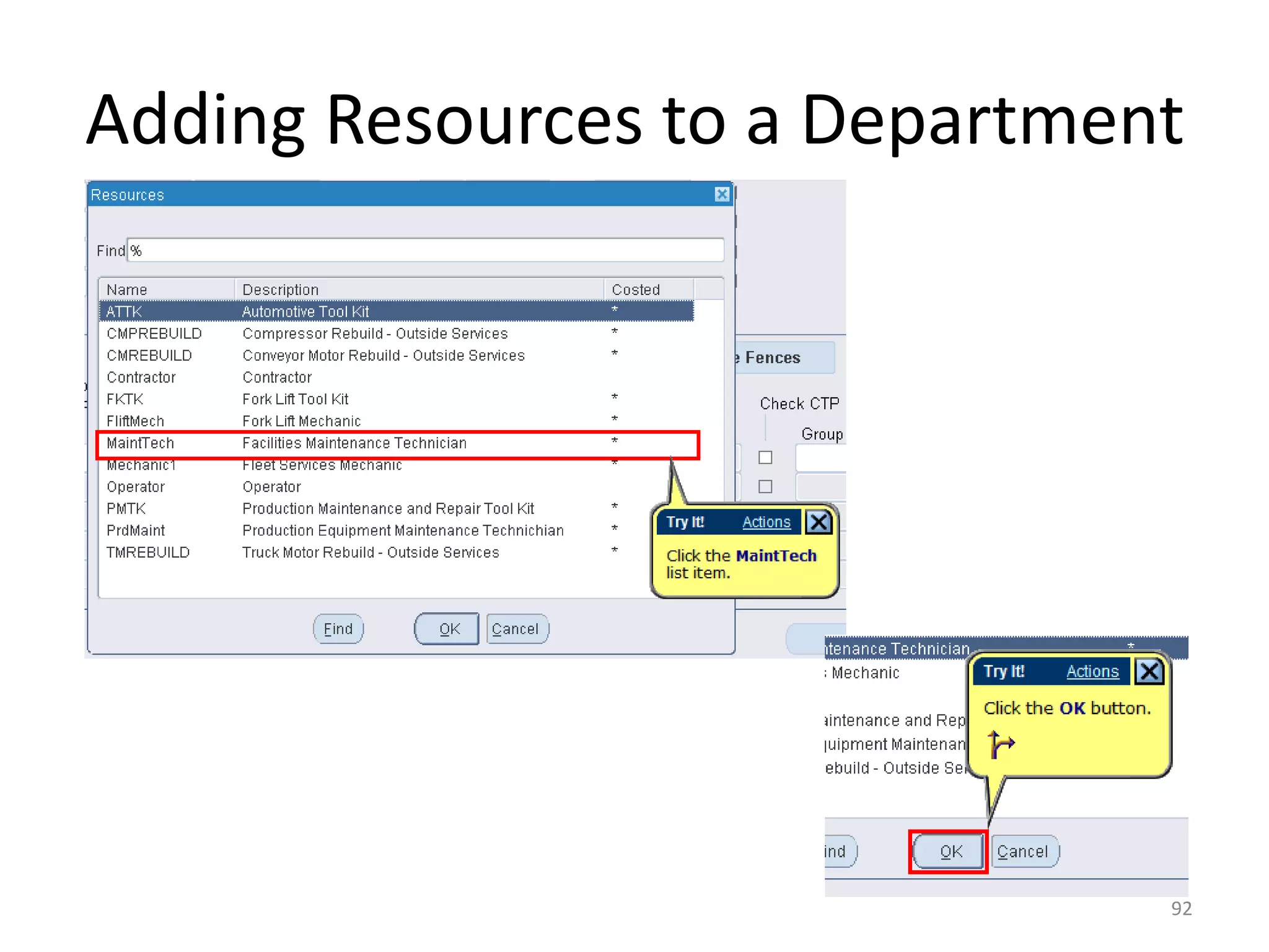 Adding Resources to a Department




                               92
 