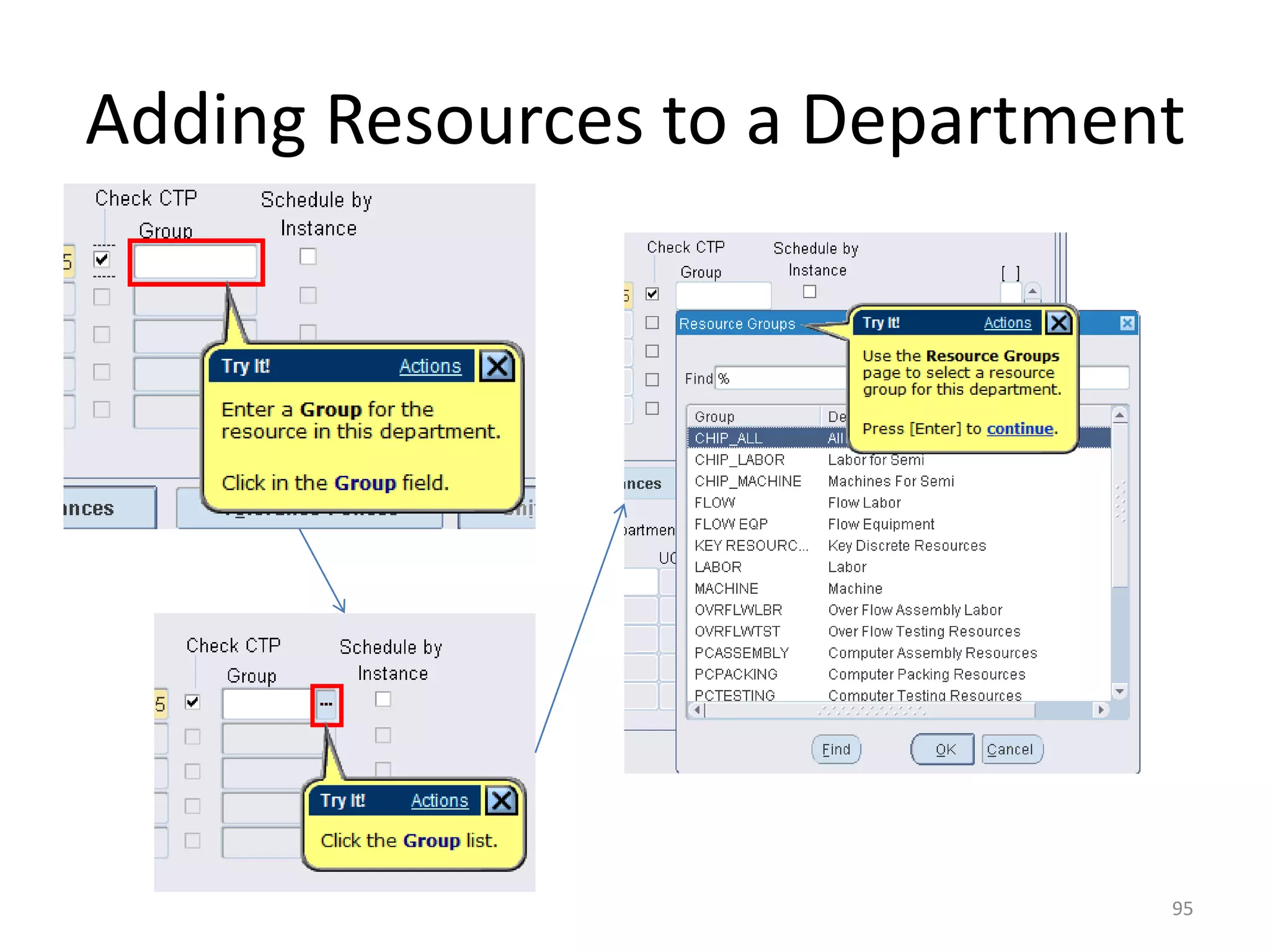 Adding Resources to a Department




                               95
 