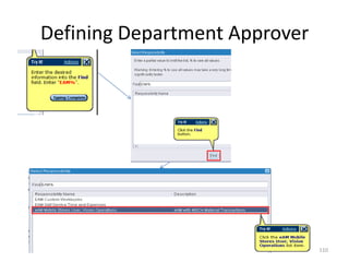 Defining Department Approver




                               110
 