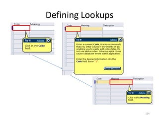 Defining Lookups




                   124
 