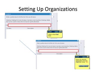 Setting Up Organizations




                           14
 