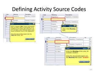 Defining Activity Source Codes




                                 153
 
