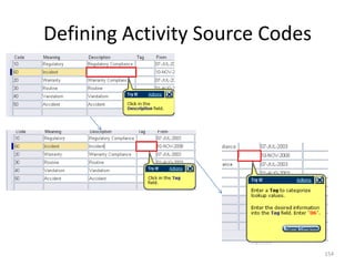 Defining Activity Source Codes




                                 154
 