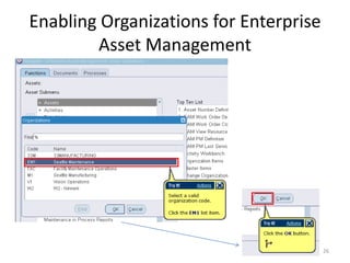 Enabling Organizations for Enterprise
        Asset Management




                                        26
 