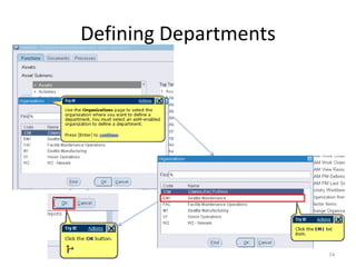 Defining Departments




                       74
 