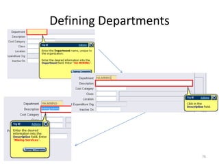 Defining Departments




                       76
 
