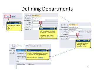 Defining Departments




                       78
 