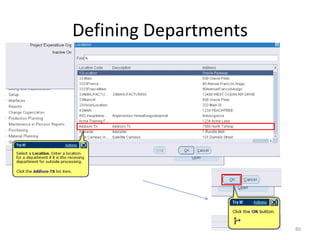 Defining Departments




                       80
 