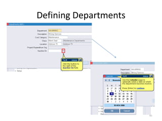 Defining Departments




                       81
 