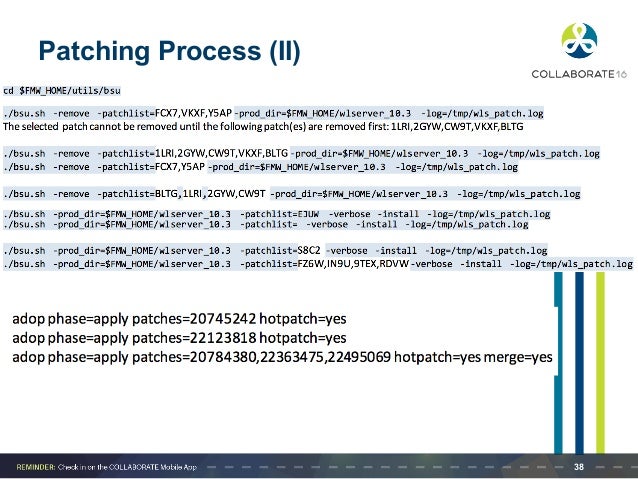 Oracle Patch Installation Procedure Oracle Patch Installation Procedure