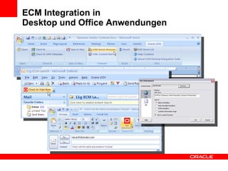 ECM Integration in  Desktop und Office Anwendungen 