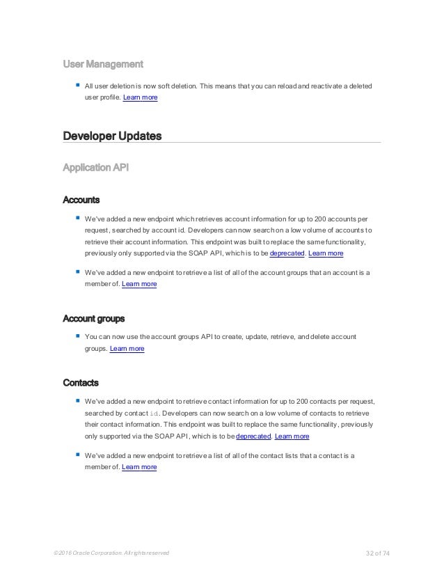 Oracle Eloqua 10 Release Notes