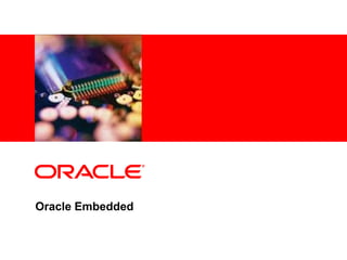 <Insert Picture Here>




Oracle Embedded
 