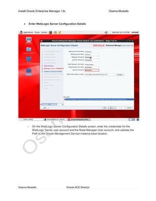 Windows Oracle Loading Screen Oracle Enterprise Manager 13c Installation | PDF
