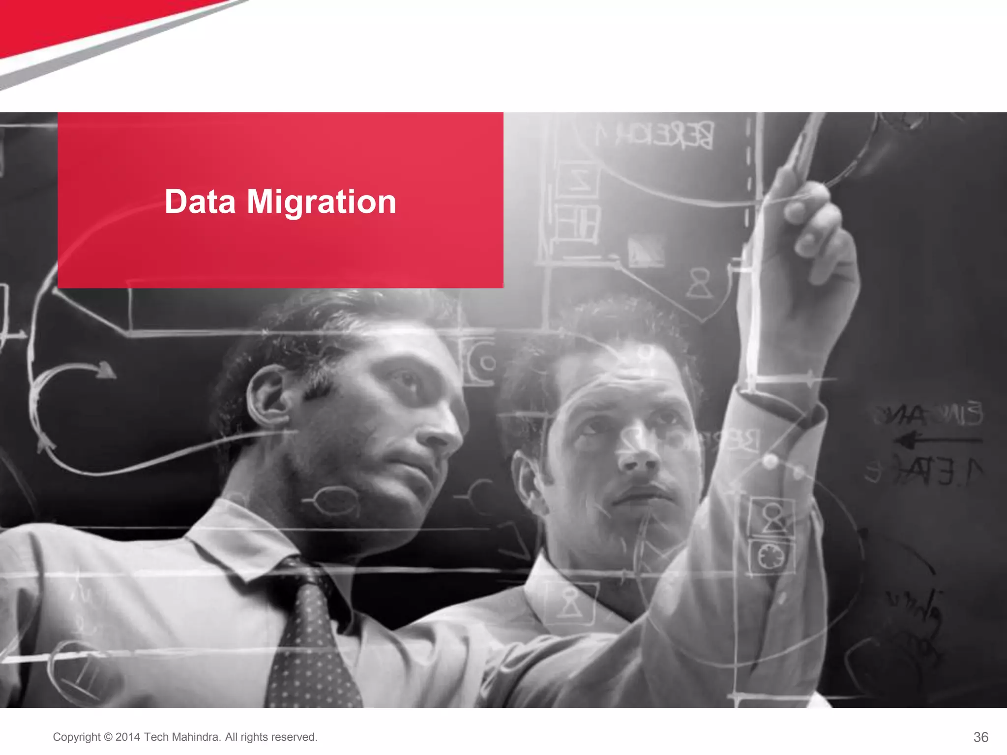 36
Copyright © 2014 Tech Mahindra. All rights reserved.
Data Migration
 