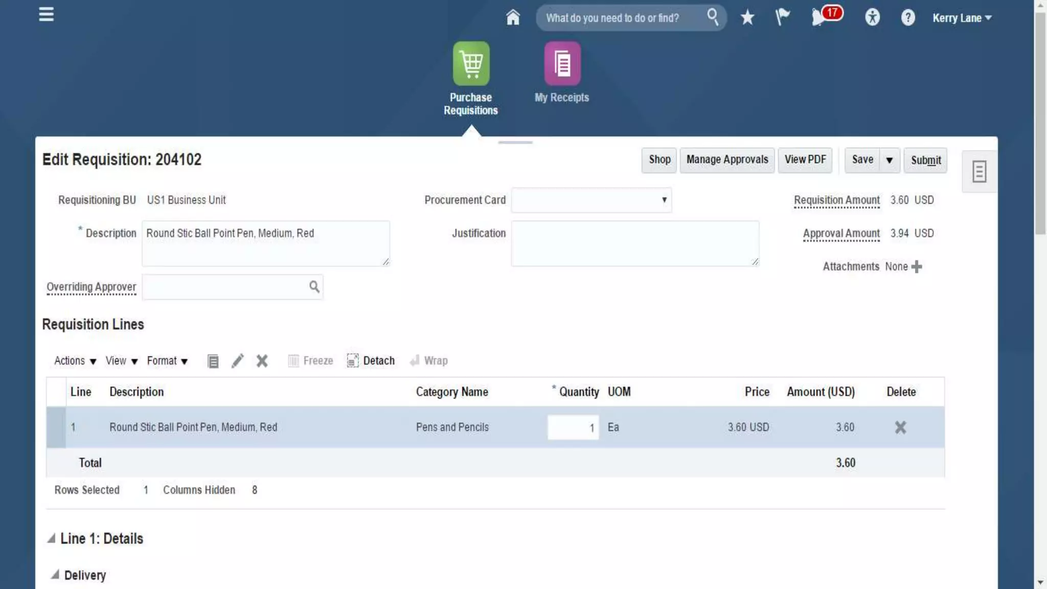 Oracle fusion financial  p2p cycle