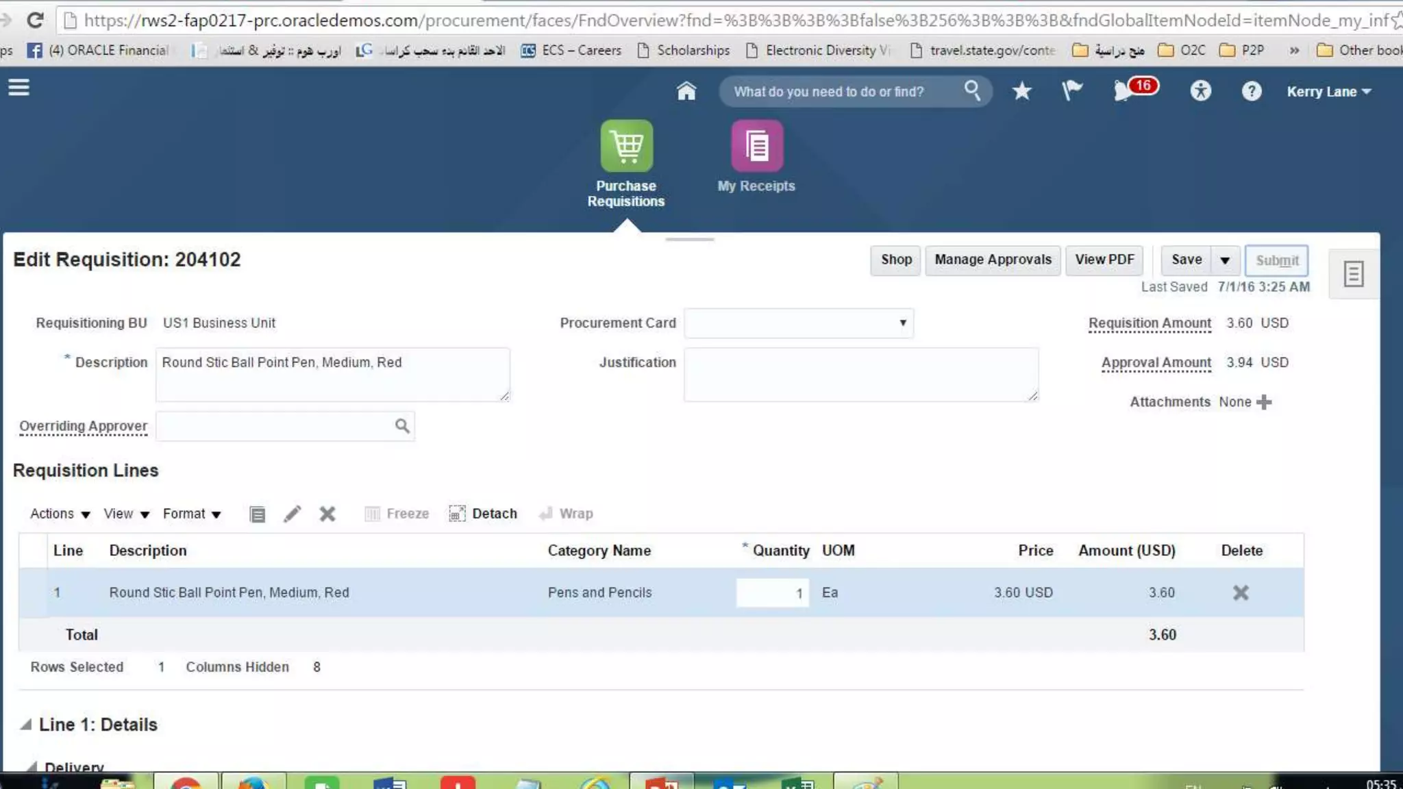 Oracle fusion financial  p2p cycle