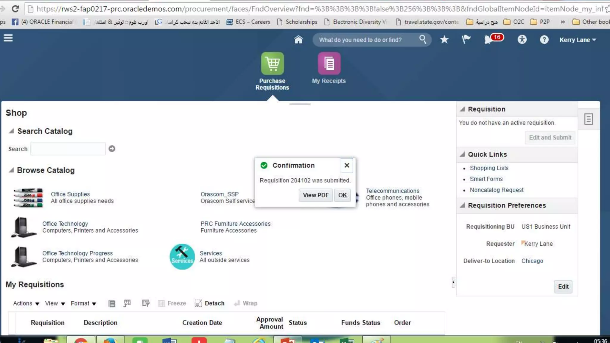 Oracle fusion financial  p2p cycle