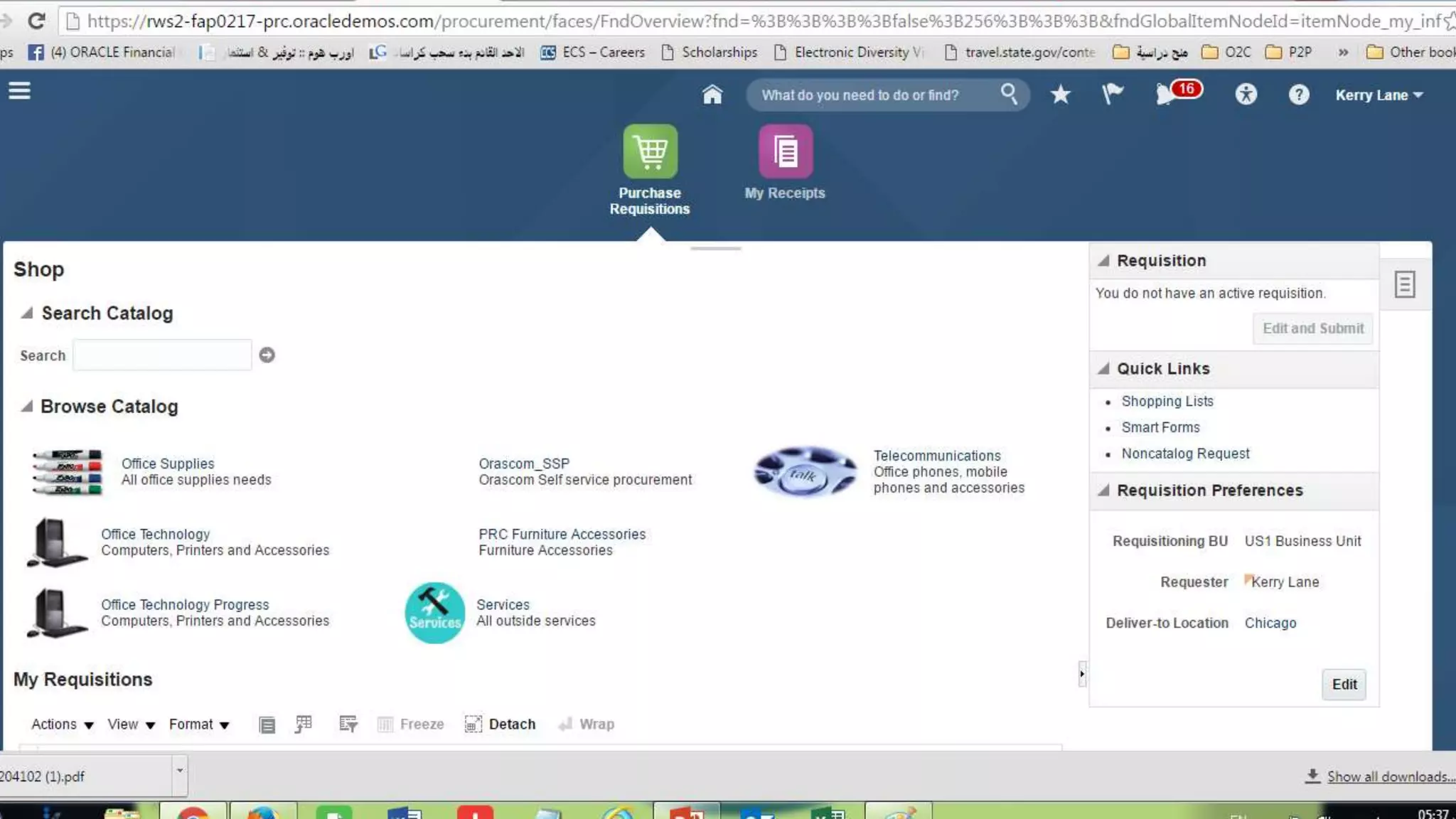 Oracle fusion financial  p2p cycle