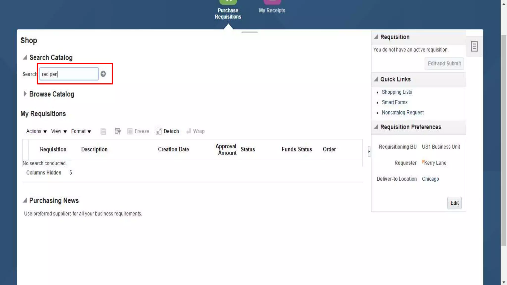 Oracle fusion financial  p2p cycle