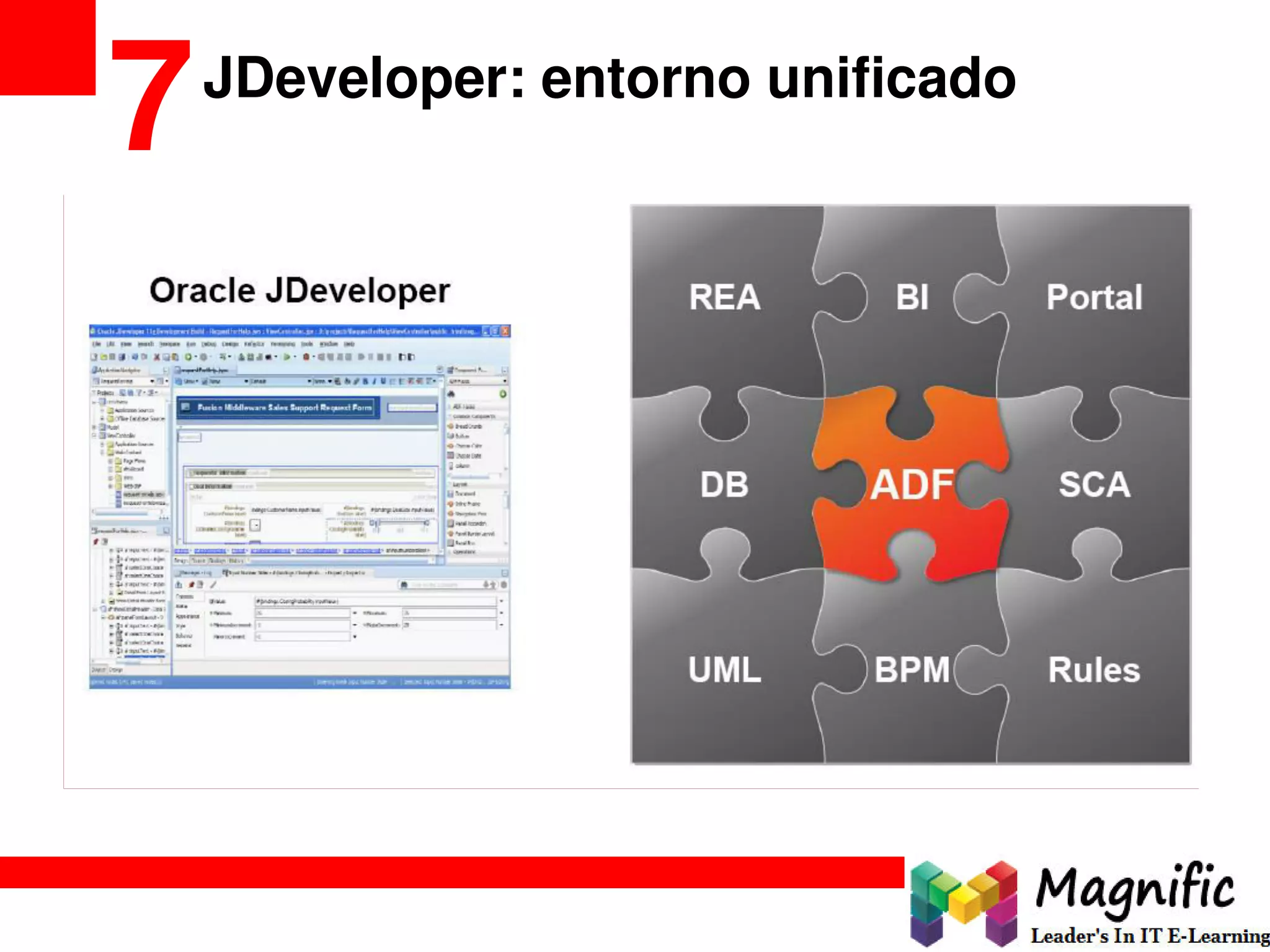 JDeveloper: entorno unificado
7
 