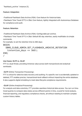 Oracle 26ai Flashback Time Travel: Enhanced Data Recovery & Compliance ...