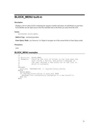 Oracle forms 6i | PDF