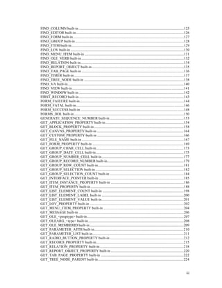 As Built Form.pdf Oracle forms 6i | PDF