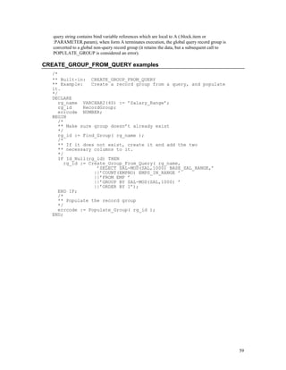 Oracle forms 6i | PDF