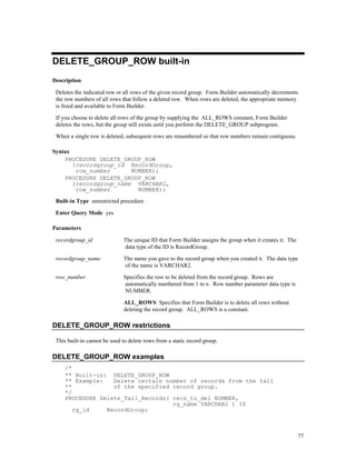 Oracle forms 6i | PDF