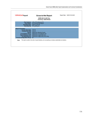 Oracle Fusion HRMS (UAE): Payroll Implementation and Functional Considerations
136
 