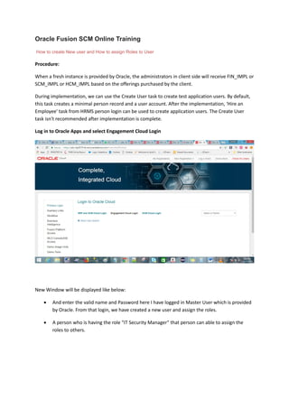 Oracle Fusion SCM Online Training | PDF | Operating Systems | Computer ...