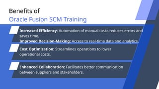Master Oracle Fusion SCM Training |TechLeadsIT | PPT