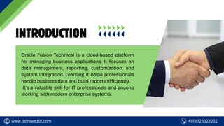 Oracle Fusion Technical Online Training | PDF