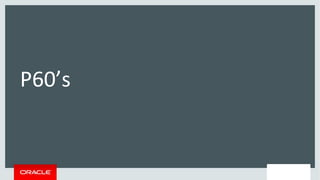 P60’s
 