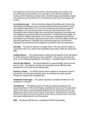 Oracle glossary | DOC
