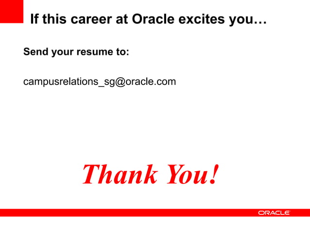Oracle graduate development program | PPT