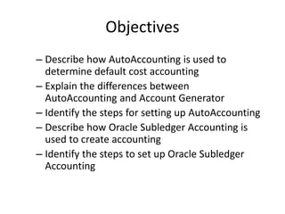 Oracle grants accounting 11