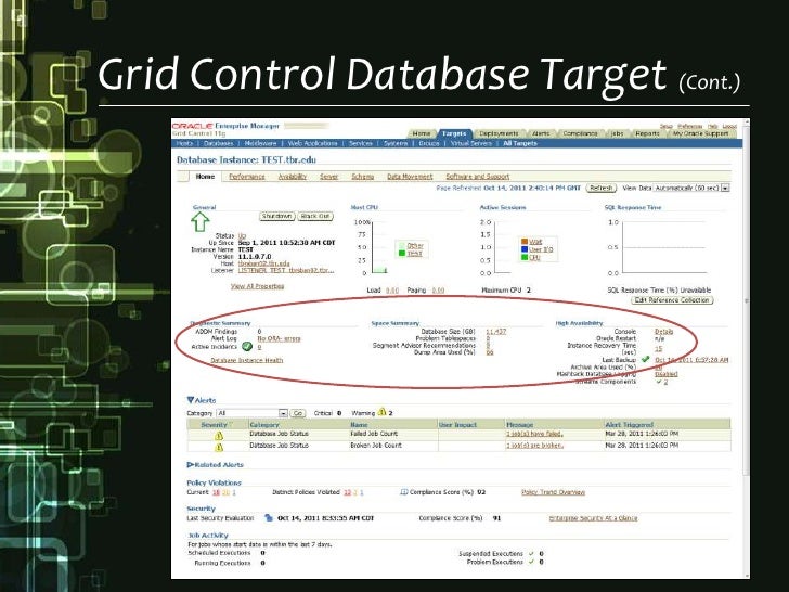 Oracle grid control setup and usage challenges version5