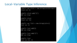Local-Variable Type Inference
 