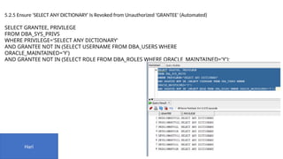Oracle Scripts Dba Oracle Hardening scripts V1.2_DBA.pptxon kelu | PPTX
