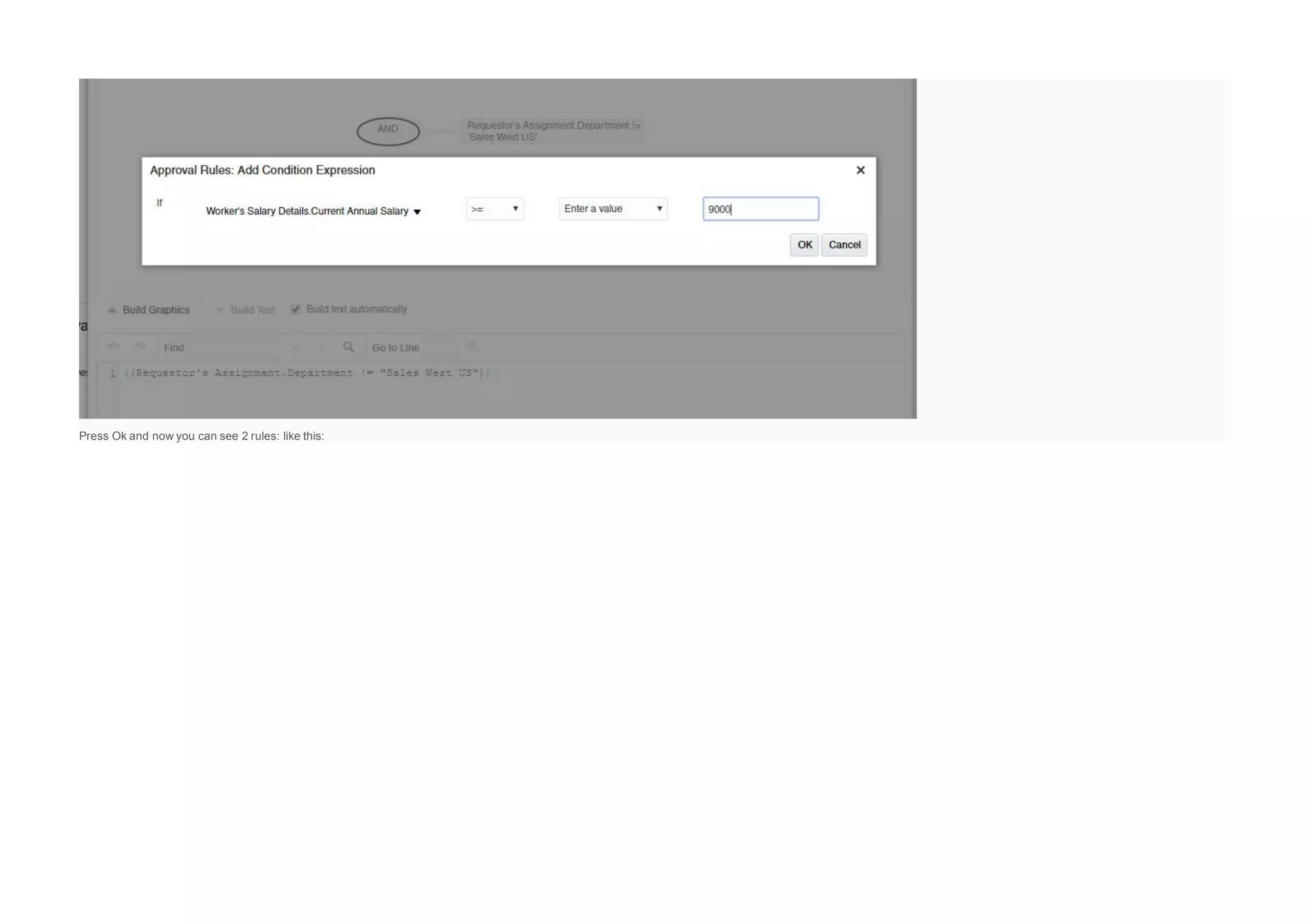 Press Ok and now you can see 2 rules: like this:
 