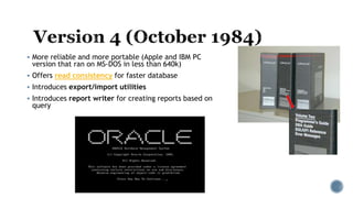 Oracle's history | PPTX