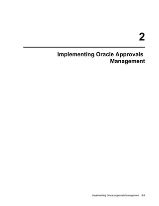 Oracle hrms approvals management implementation guide | PDF