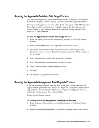 Oracle hrms approvals management implementation guide | PDF