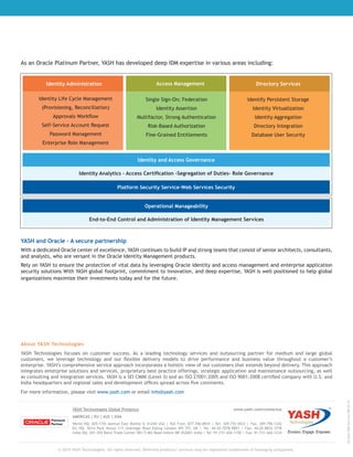 Oracle identity governance services at yash | PDF