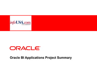 Oracle BI Applications Project Summary 